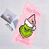 1pc Crunch Christmas4 Beach Towel with Custom Name, Beach/Swimming/Bath/Picnic/Camping Towel, Suitable for Seaside Beaches
