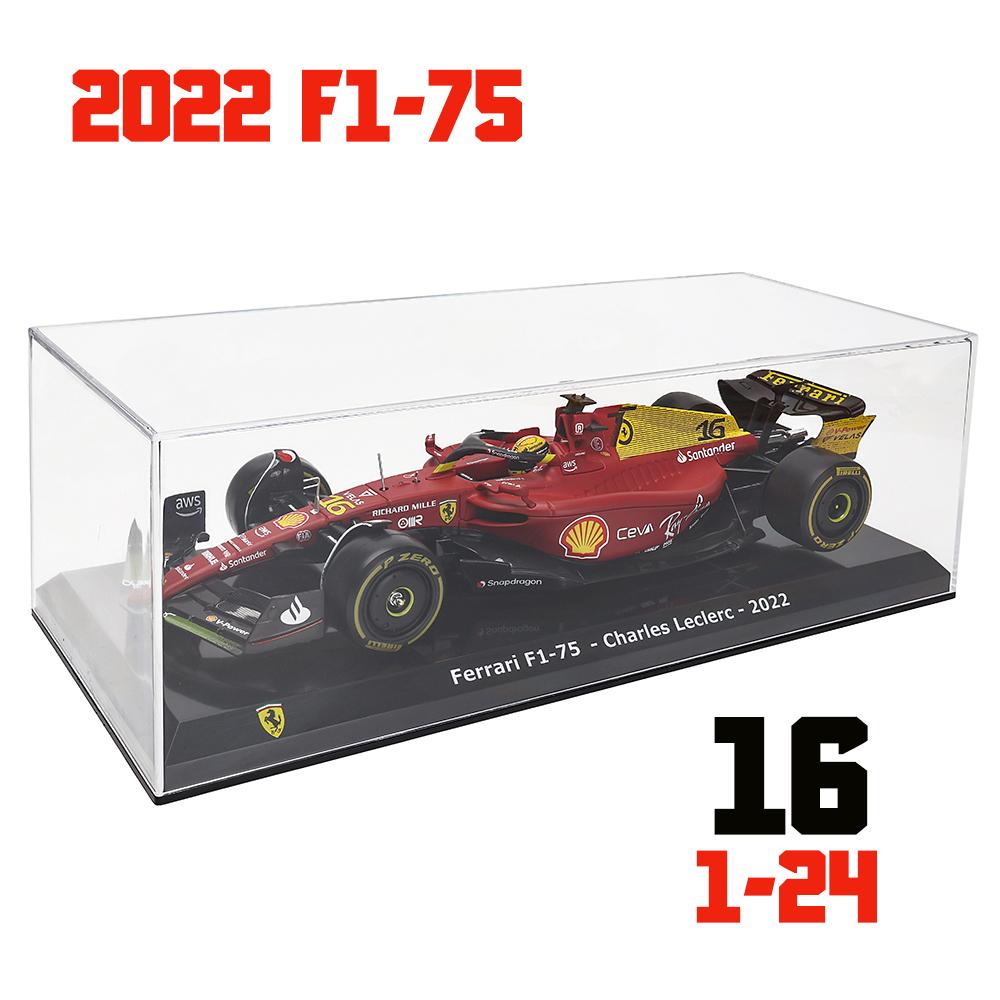 ABAJ1 Bburago 1:24 модели F1 разного стиля 2022~2025 Ferrari SF23 №16 Леклер №55 Сайнц Симуляция Модель автомобиля из сплава Изделия Декор