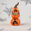 Украшения на Хэллоуин из смолы, черная кошка, тыква, ведьма, призрак, миниатюрные фигурки, украшения для дома и улицы, патио, сада