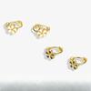 Elegant and Fresh Flower Ear Buttons for Women Niche Design Earrings Student Trend