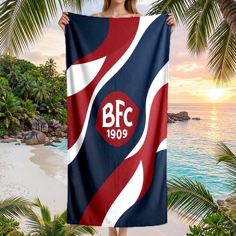 Bologna FC принт Быстросохнущее пляжное полотенце Микрофибра Впитывающее Портативное Дорожное Полотенце для плавания
