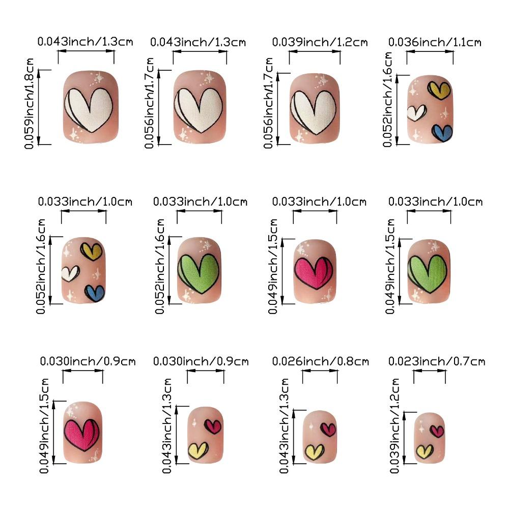 Полное покрытие накладных ногтей с квадратной головкой, водонепроницаемые французские накладные ногти для девочек