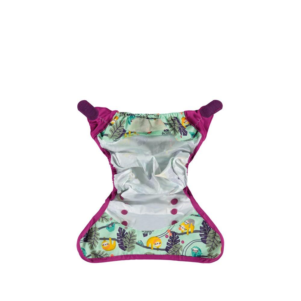 Close, Waterproof, Safe, Comfortable Baby Swaddle with Snaps Sloth