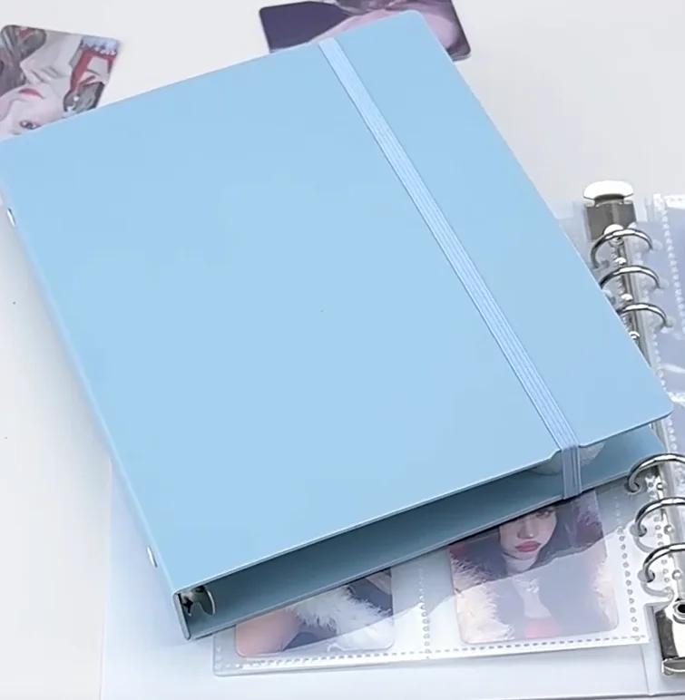 A5 Белый Синий DIY Папка-тетрадь Фотокарточки Коллекционная книга Дневник Ежедневник Планировщик DIY Обложка Канцелярские товары