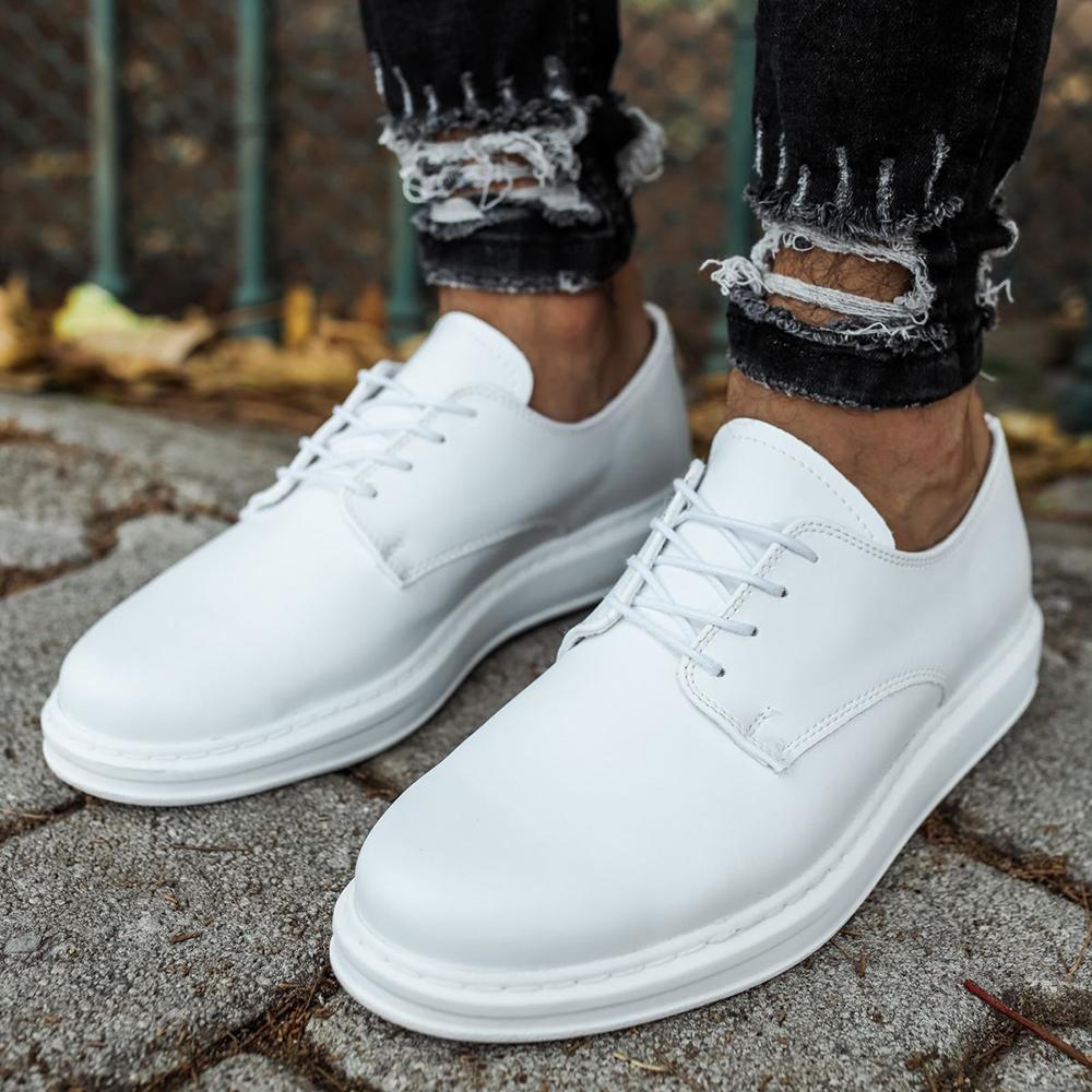 Chekich Мужская обувь Обувь Классические мужские коричневые цвета на шнуровке Костюм из искусственной кожи Белая подошва Модные роскошные кроссовки Высококачественные гибкие CH003