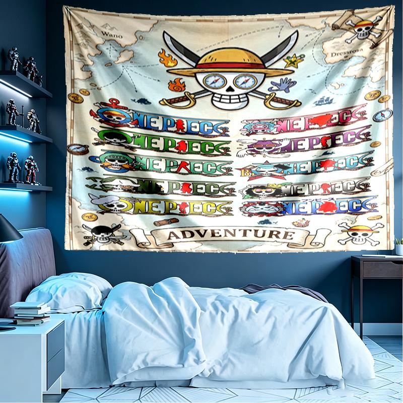 One Piece Print Tapestry, Lightweight Wall Hanging, for Bedroom, Dorm, Living Room, Home Art Decor, Birthday Christmas Gift for Friends