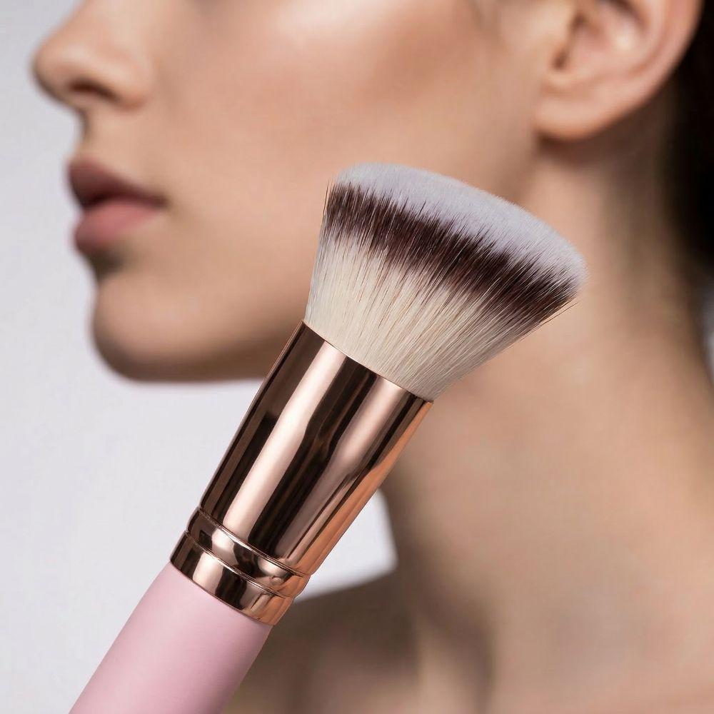 2/4/5Pcs Flat Top Dual-ended Makeup Brushes Soft Bristle Foundation Brush Set  Beginner Makeup