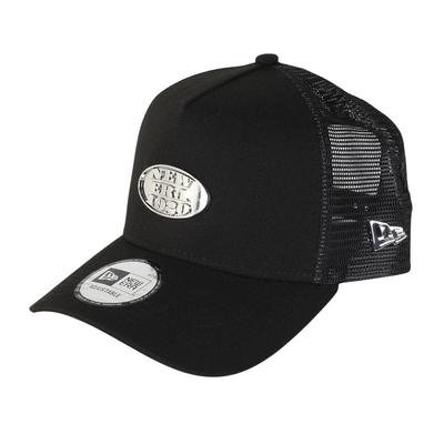 Кепка-сетка Хлопок Металлическая пластина FREE 940AFTR METAL PLATE BLK SIL 251 14388621 NER36C3777 [New Era] 9FORTYA-Frame Черный/Серебристый