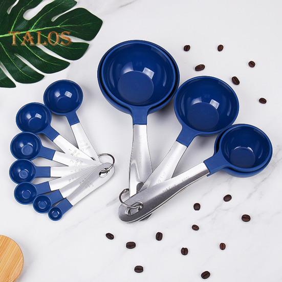 12 шт. набор мерных ложек из нержавеющей стали, удобное хранение, мерные ложки для быстрой очистки для приготовления пищи и выпечки