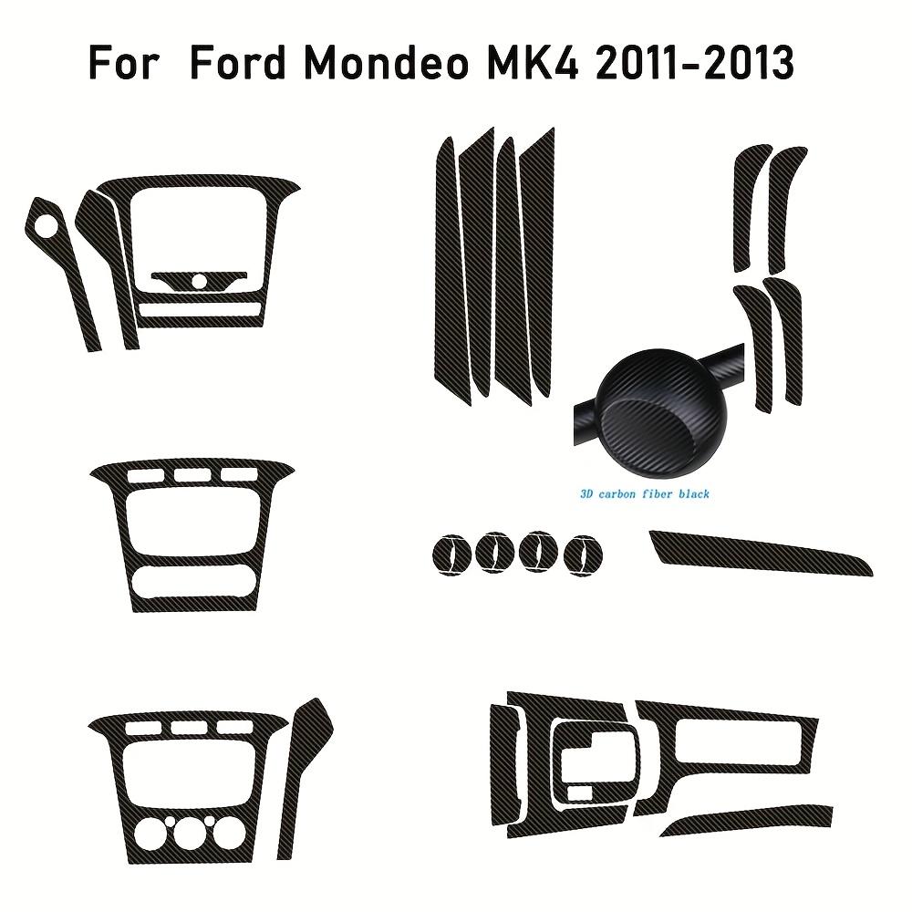 For Ford Mondeo MK4 2011-2013 Interior Central Control Panel Door Handle 5D Carbon Fiber Stickers Decals Car Styling Accessorie