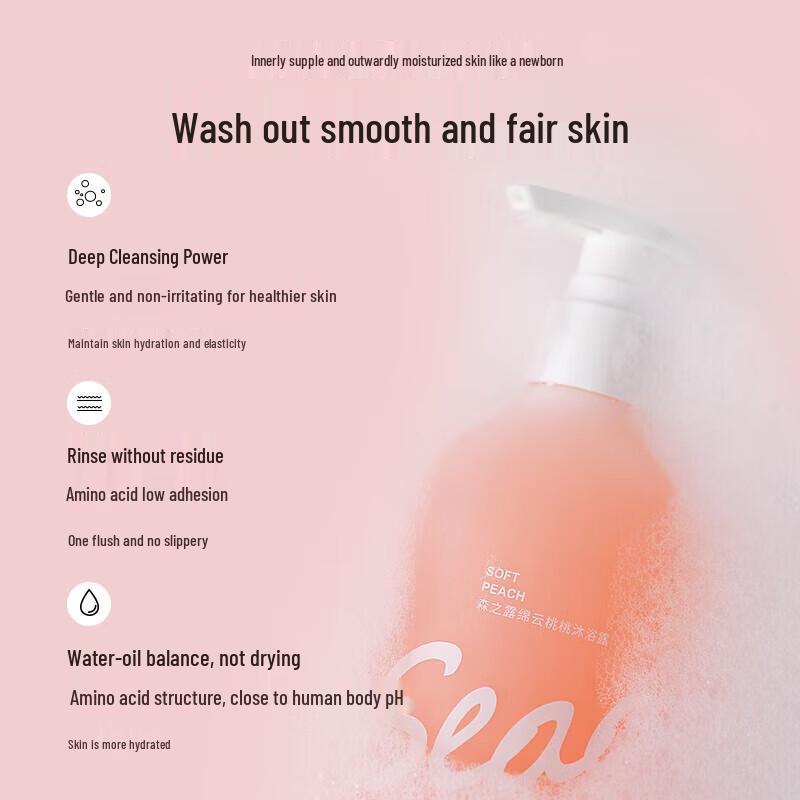 Гель для душа Senzhilu Хлопковое Облако Персик