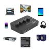 Digital Audio Mixer for Karaoke Home Theater Amplifier Speaker AUX IN/OUT BT Connection 2 Mic Inputs Karaoke Sound Mixer Machine