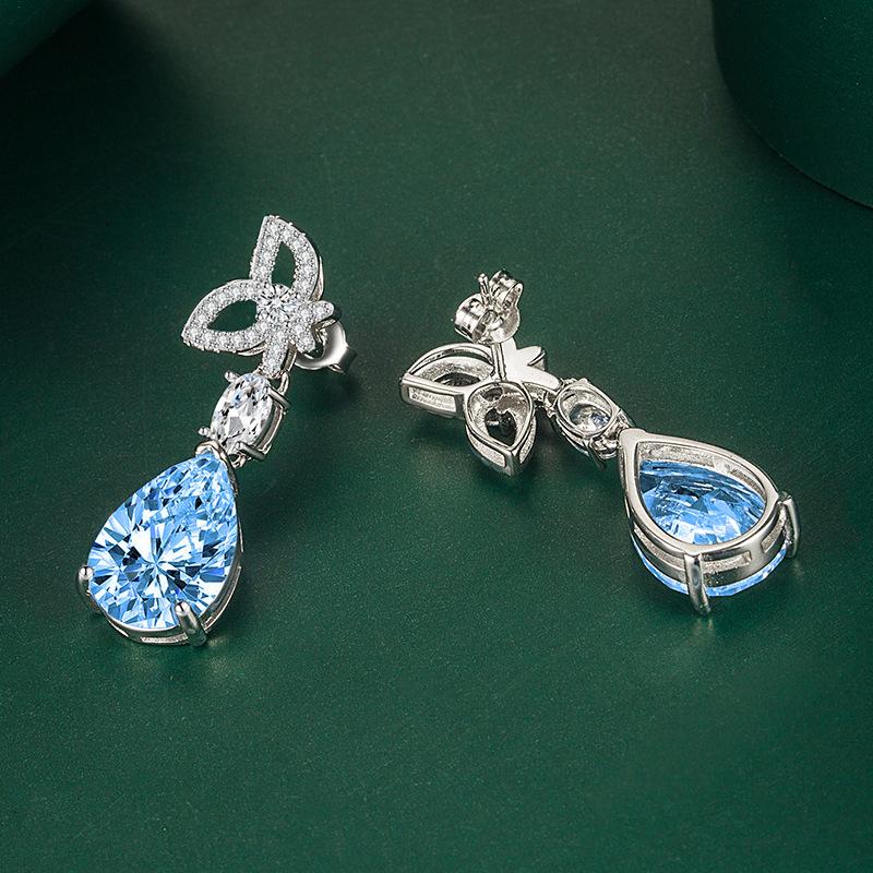 Sace Gems Классические серьги из медного сплава с цирконом, женские ювелирные изделия, свадебный подарок для вечеринки