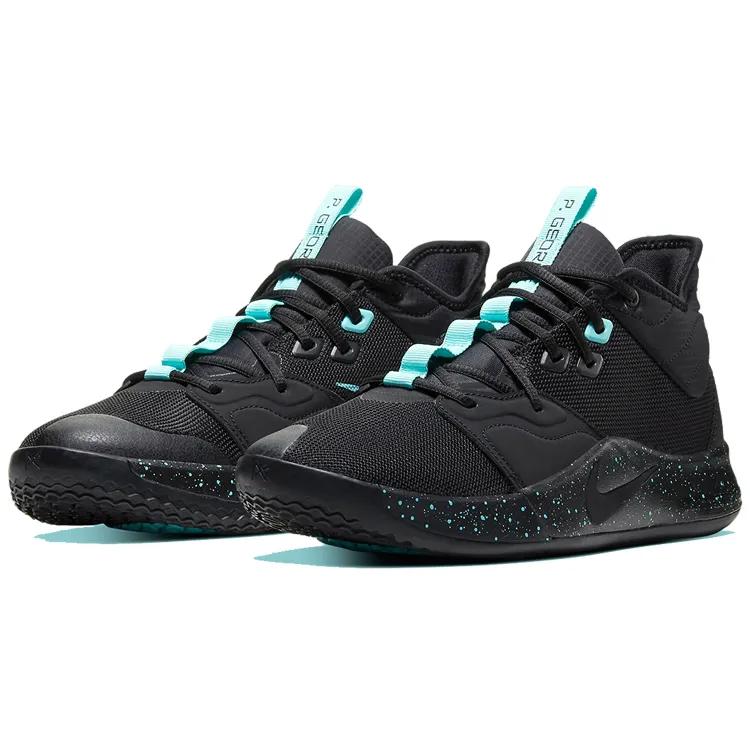 Nike PG 3 'Light Aqua' (Unisex) Black / Black / Light Aqua Basketball Shoes AO2607 006