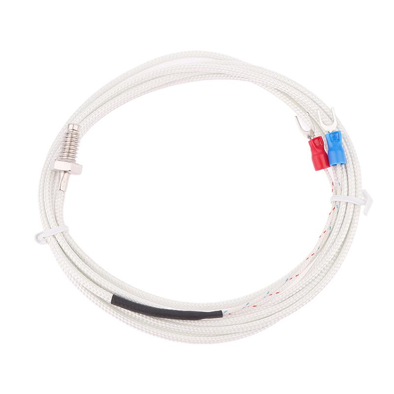 Кабель термопары типа K M6 1M 2M Винтовой датчик температуры Зонд 0-800 C Для терморегулятора термостата Rex-C100