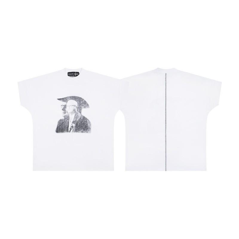 2025 Loose Fit Short Sleeve T-Shirt Men Women Cartoon Letter Print Casual Top