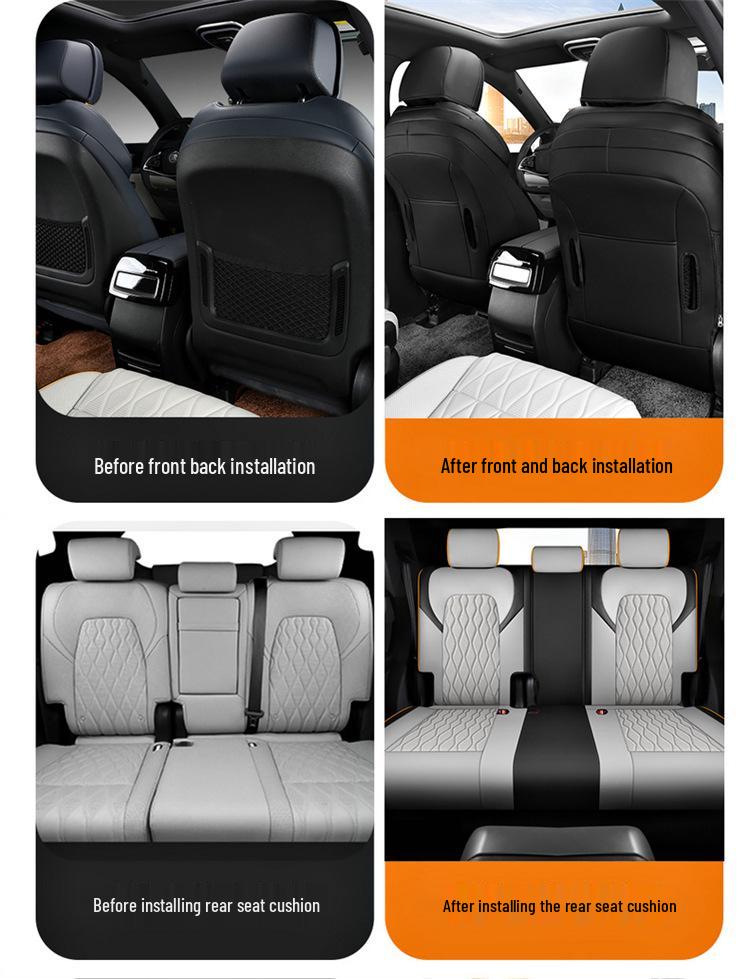 BYD Tang Car Seat Cushion: Perforated Leather, Fits 5/6/7-Seat Models, All-Season Use