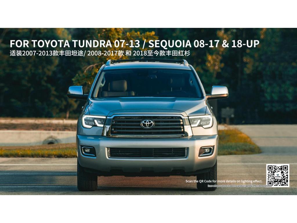 LED Headlight Assembly for 07-13 Tundra & 08-18 Sequoia