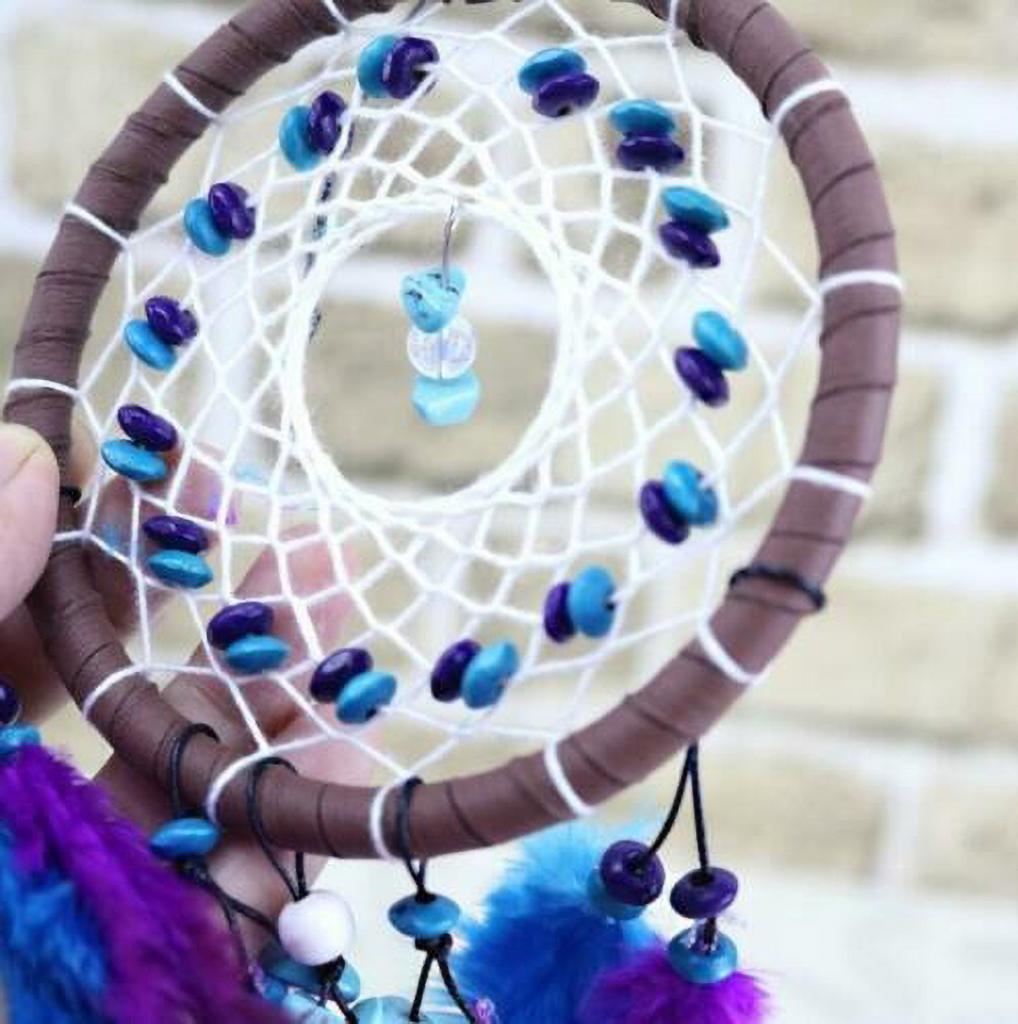 Ловец снов «Бирюзовый Артизан» - Подвеска на зеркало автомобиля и настенный декор, Значимая идея для подарка