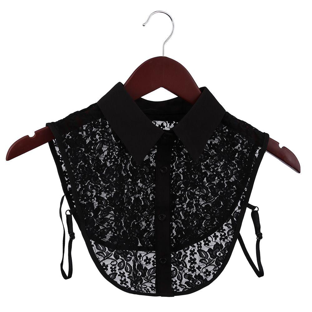 Fashion Cotton Lace Clothes Accessories False Tie Lapel Blouse Top Shirt Fake Collar