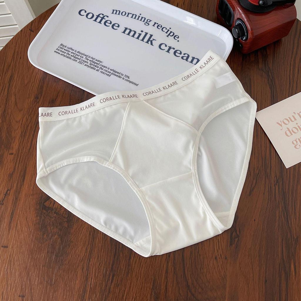 Seamless Light Luxury Mid-Waist Antibacterial Cotton Triangle Underwear for Girls