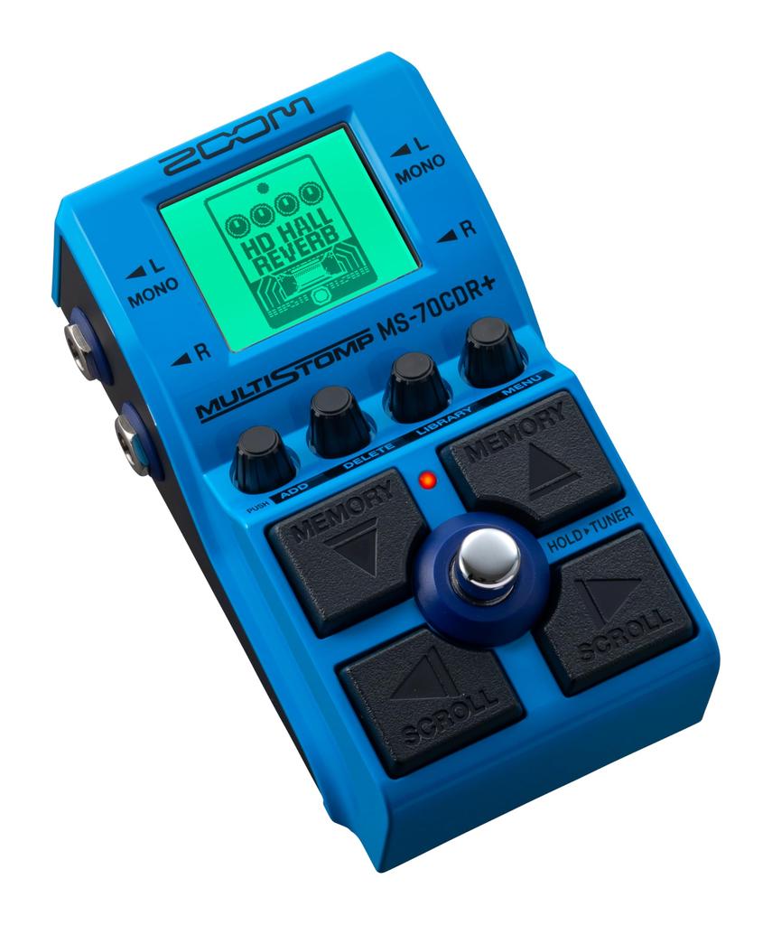 Педаль ZOOM Blue Blue 149 типов пространственных эффектов В основном и реверберация MS-70CDR+ Multi-stomp Встроенный хорус, задержка,