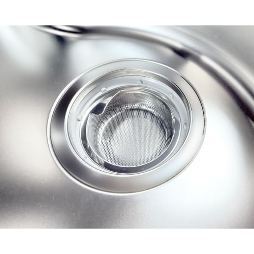 LuLuPaL Stainless Steel Drainer, Garbage Bin, 135mm, Shallow Type, 13.5mm, SUS304, Punched