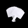 10Pcs Dry Erase Answer Paddles Handheld Double Sided Paddle Mini White Boards Small White Board Dry Erase Signs Auction Paddl