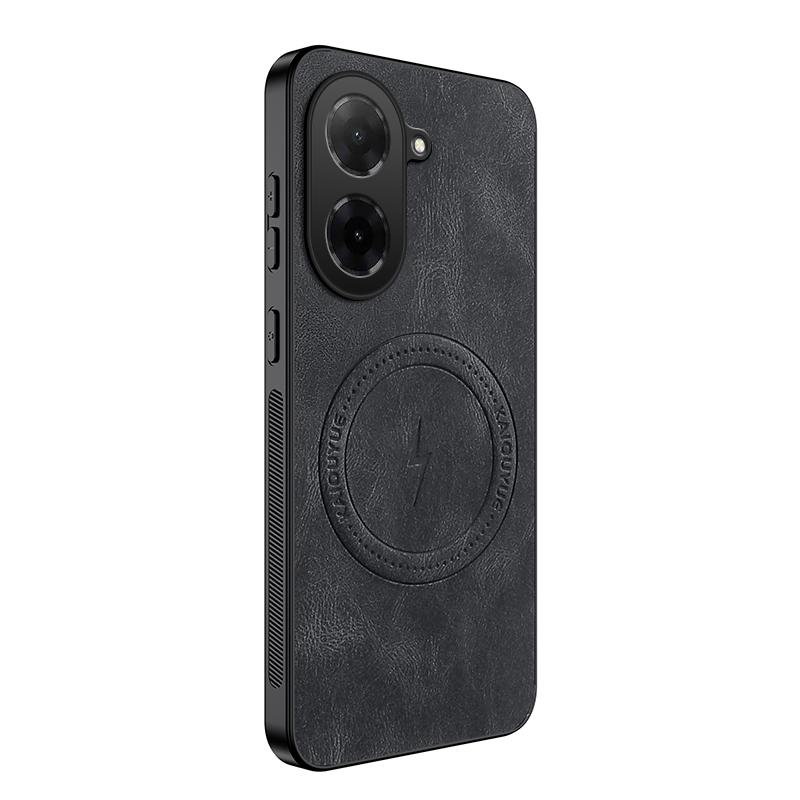 For Xiaomi Redmi A5 4G (171.7mm) Magnetic Case WANLONFENG SD1 Series Nappa Texture PC TPU Phone Cover