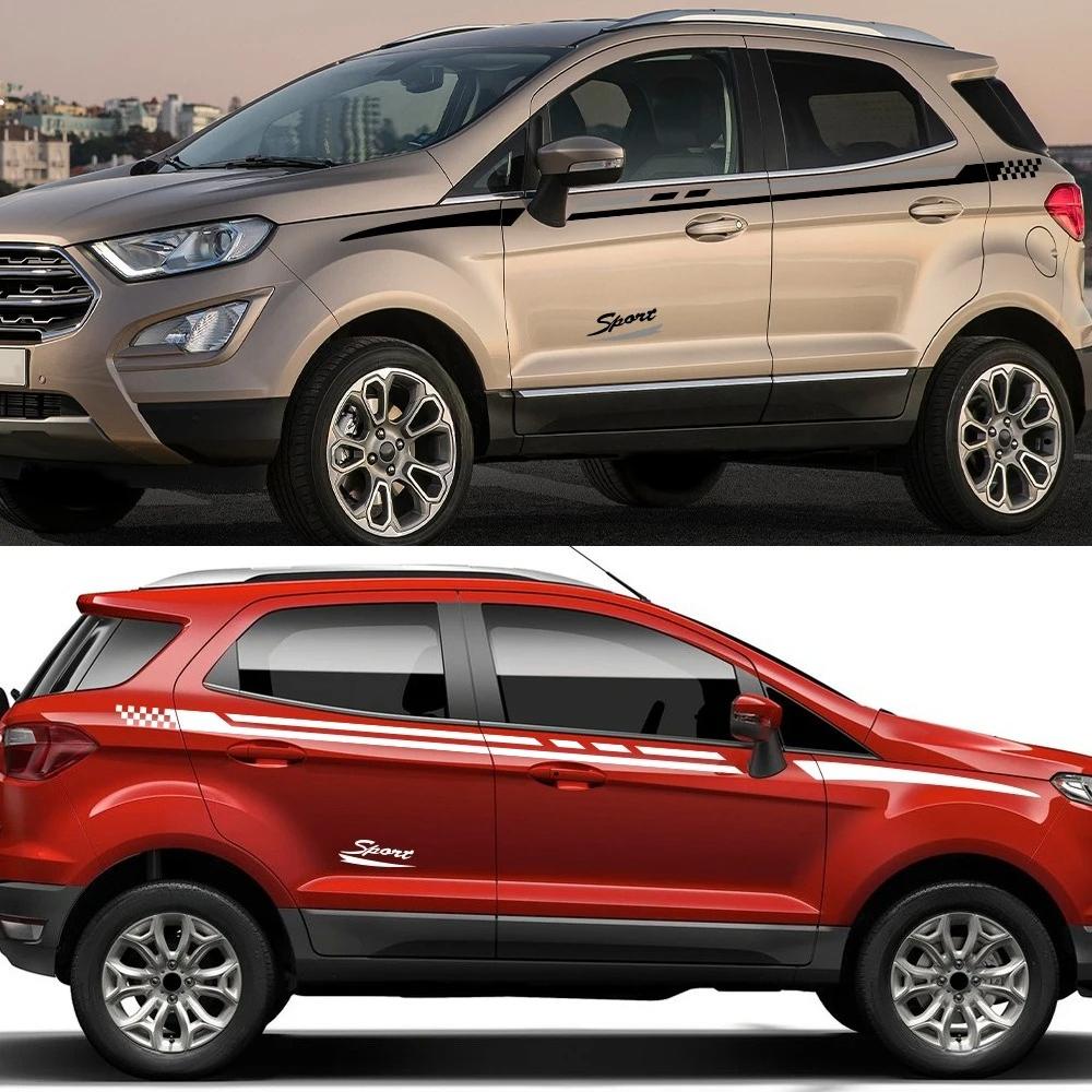 Car Sticker For Ford Ecosport Door Side Decals Kit Car Wrapping Vinyl Film Auto Waterproof PVC Sticker Car Accessories Exterior