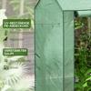 Green House, Mini Greenhouse with 2 Roll-up Doors, Vent Holes and Reinforced Cover, 100 x 80 x 150cm