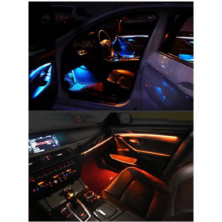 Interior Neon Ambient Light 12V RGB Decorative Led  Stripe 9 Colors Decorative Lighting For BMW 5 Series F10 F11 2010-2018