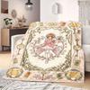 Cardcaptor Sakura Fancy Print Flannel Blanket, Cartoon Style for Bed Decor, Warm Home Essentials, Portable Picnic Throw_LIAN