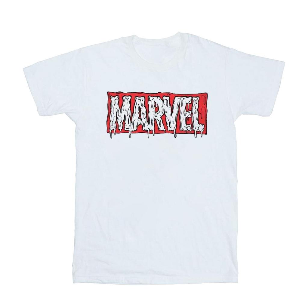 Marvel Mens Drip Logo T-Shirt