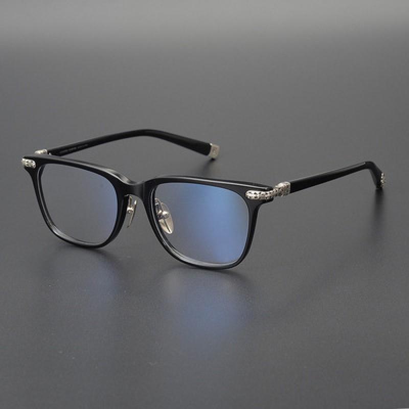 Vintage Square Eyeglass Frame Retro Literary Full Rim Glasses Myopia