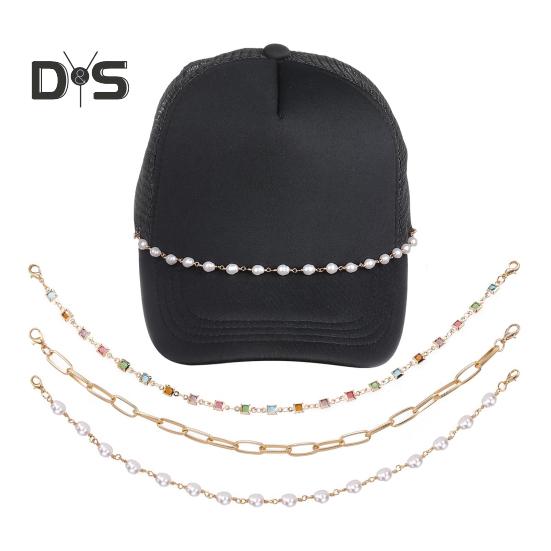 3 шт. унисекс-цепочка для волос в стиле бохо с неровными бирюзовыми камнями и цветочным декором, цепочка для шляпы, простая установка, аксессуары для повседневной носки