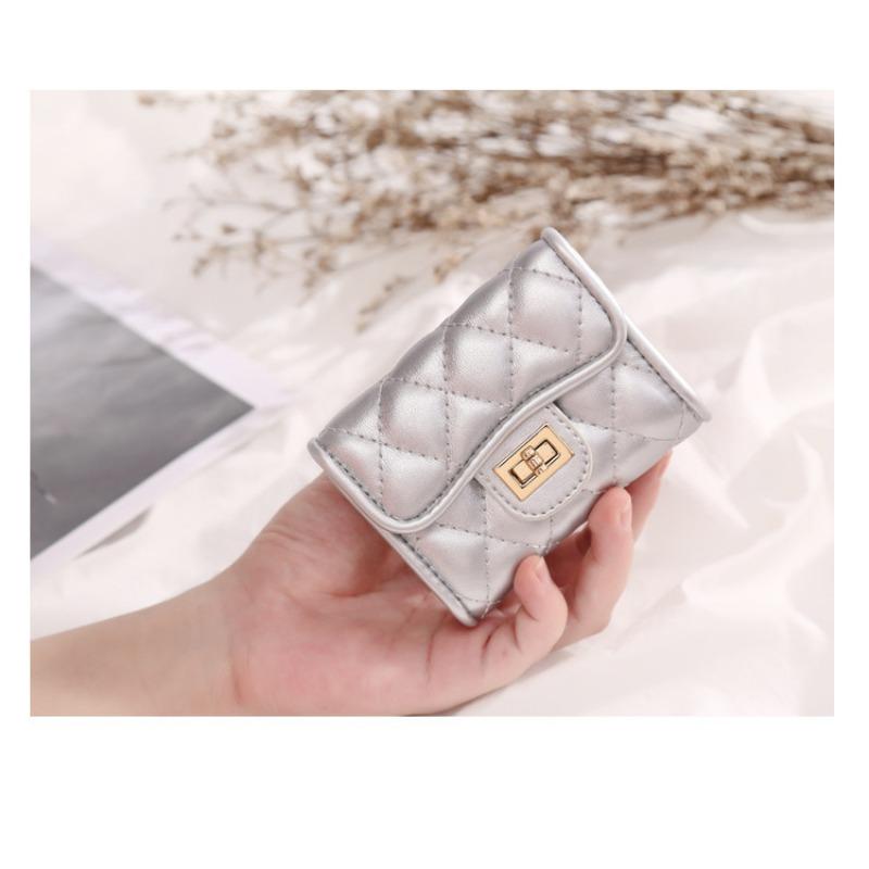 Женская сумка для мелочей, модная сумка для карточек с несколькими картами, маленький кошелек в клетку с ароматным ветром и бриллиантами