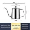Hand Stainless Coffee Steel 304 Brewer With Hanging Ear And Long Spout