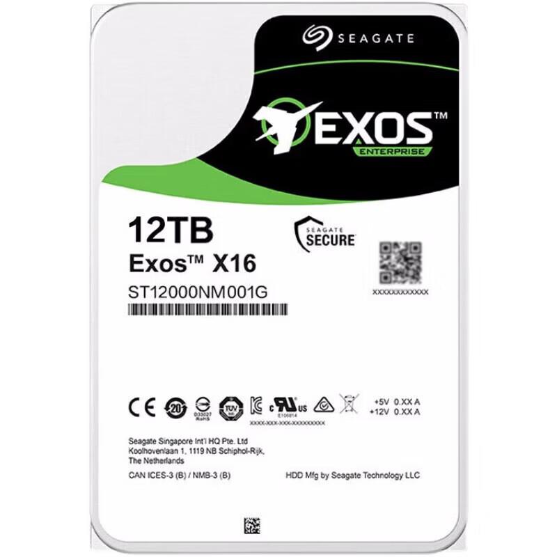 Seagate Exos 12TB Enterprise NAS Hard Drive