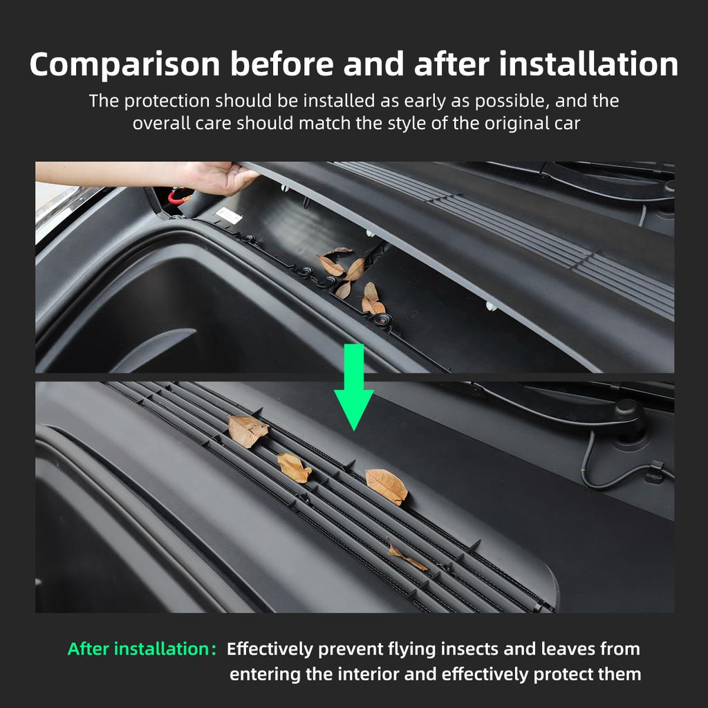 Для Tesla Model Y 2023 кондиционер, воздухозаборник, экран от насекомых, передний бампер, воздухозаборник, фильтр, аксессуары, решетка бампера