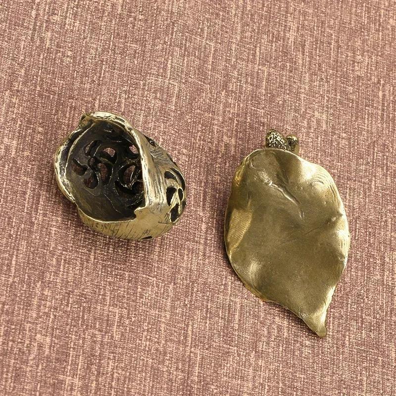 New Antique Brass Snail Statue Creative Aromatherapy Supplies Desk Ornament Traditional Craft Accessory Creative Gift Decoration