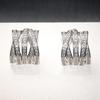 Huitan Claw Design Women Stud Earrings Silver Color Party Wedding Versatile Accessories Inlaid Bright CZ Daily Fashion JewelryGood product