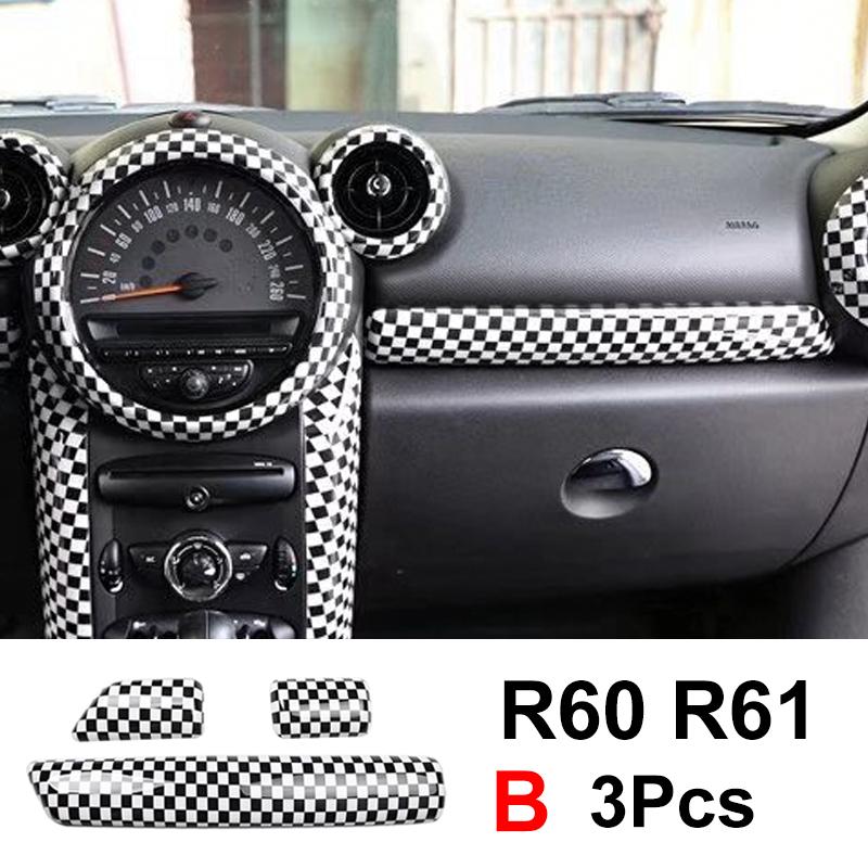 3 шт. для MINI ONE Cooper S JCW R60 Countryman R61, декоративная защитная полоса для приборной панели автомобиля, модификация интерьера