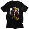 Summer Day Man Theme ONE RIECE Luffy Cotton Short Sleeve European Size Men's Handsome Cartoon T-Shirt