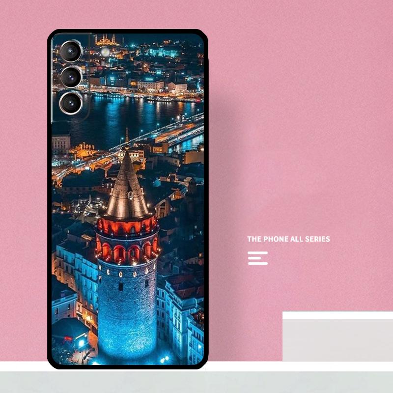 Турция Стамбул Пейзаж Чехол для телефона Samsung Galaxy S23 S22 Ultra Plus S8 S9 S10 Plus Note 10 20 S21 FE S20 FE Чехол