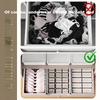Jiabangshou Underwear Storage Box Set of 3 for Socks and Underwear, Household Clothing Organizer for Wardrobe with Dividers
