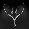 Sparking Crystal Jewelry Set Crystal Bridal Jewelry Elegant Collar Chain Wedding