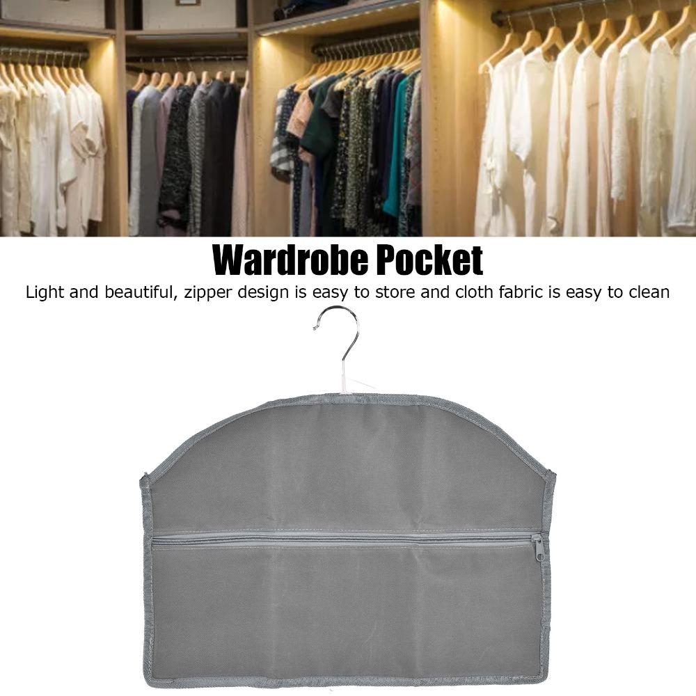 600D Oxford Hanger Diversion Safe Fine Cutting Secure Hidden Storage Hanger Pocket Compartment Gray Color Hanger Secret Safe