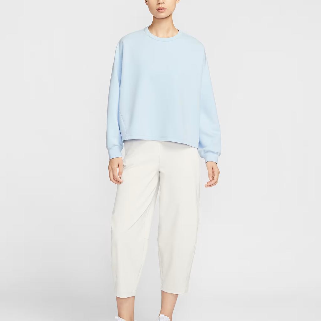 New Nike 24.7 ImpossiblySoft Women's Dri FIT Oversized Crew Neck Top HQ8194-441