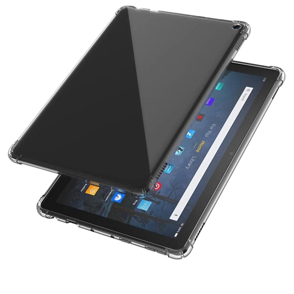 Чехол для Amazon Kindle Fire HD 10 HD10 2017 2019 2021 10,1-дюймовый чехол для планшета из ТПУ, силиконовый прозрачный тонкий чехол для подушки безопасности, защита от падения